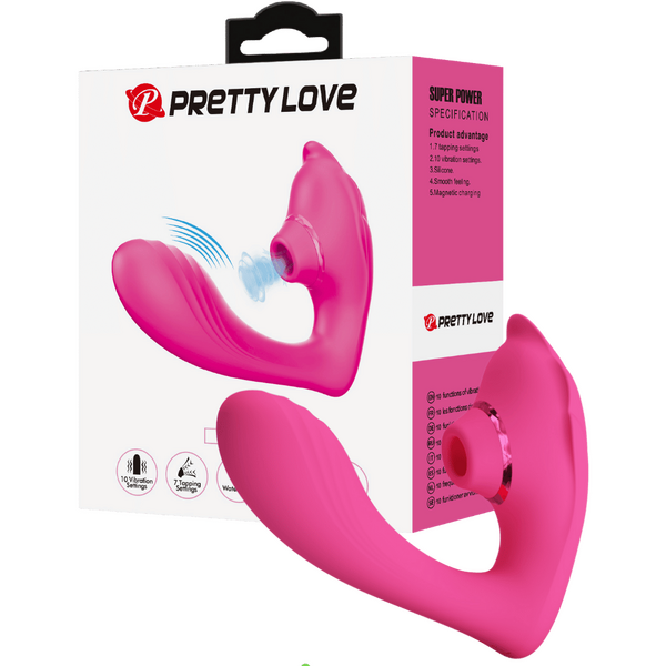 PrettyLove Nemo – Waterproof, Rechargeable With 10 Vibration And 7 Tapping Settings Clitoral Stimulator One Size > Sex Toys For Ladies > Clitoral Vibrators and Stimulators
