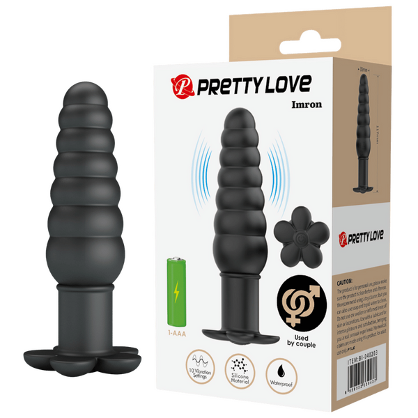 Imron Silicone Butt Plug – Smooth Skin Safe Anal Toy with 10 Vibration Settings One Size > Anal Range > Vibrating Butt Plugs