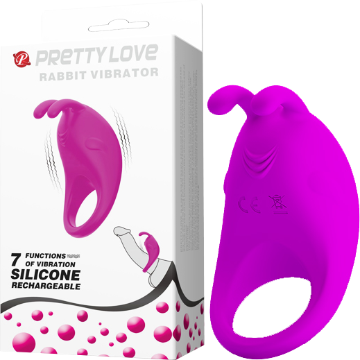 Rechargeable Rabbit Vibrator Cockring – Rechargeable Rabbit Vibrator Cockring Purple > Cock Ring > Vibrating