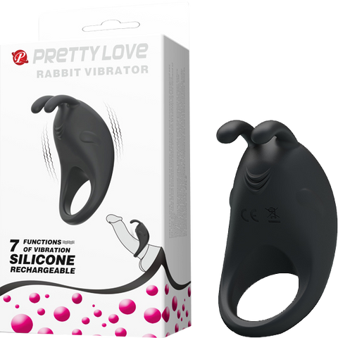 Rechargeable Rabbit Vibrator Cockring – Rechargeable Rabbit Vibrator Cockring Black > Cock Ring > Vibrating