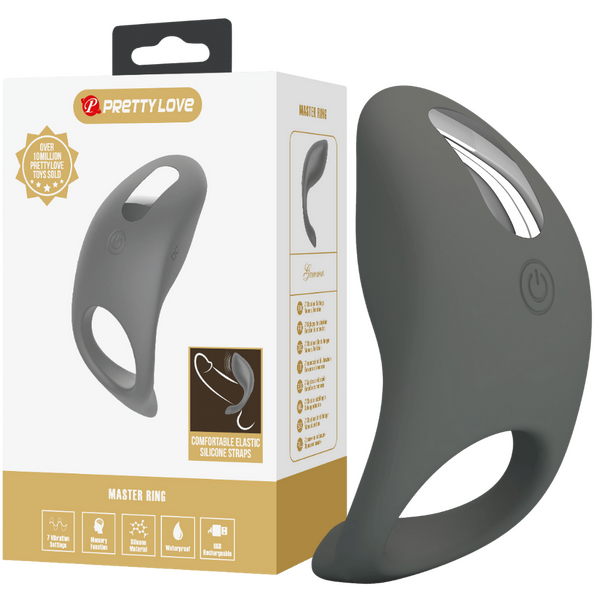 Gemma Rechargeable Silicone Cock Ring – Stretchable Smooth Cock Ring One Size > Cock Ring > Vibrating