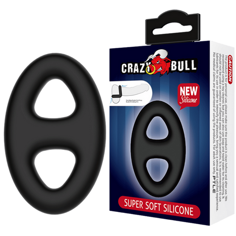 Naethan Super Soft Silicone Cockring – Flexible High-Quality Performance Ring Black > Cock Ring > Single