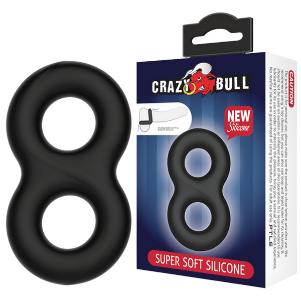 Tyrance Super Soft Silicone Cockring – High-Quality Soft Flexible Silicone Cockring Black > Cock Ring > Single