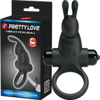 Pretty Love Vibrant Penis Ring 1 – Waterproof Vibrating Silicone Penis Ring Black > Cock Ring > Vibrating