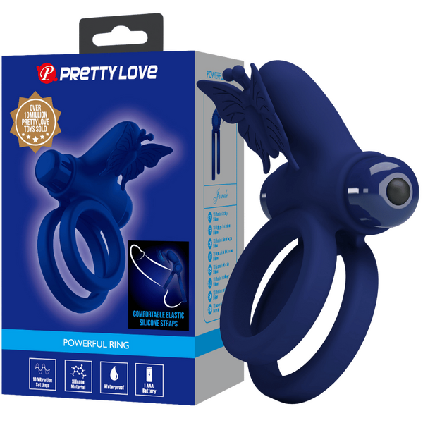 Pretty Love 10 Function – Soft Silicone Vibrating Butterfly Cock Ring One Size > Sex Toys > Couples Toys