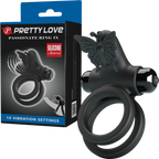 Pretty Love Passionate Ring IX – 10 Function Silicone Vibrating Cock Ring One Size > Sex Toys > Couples Toys