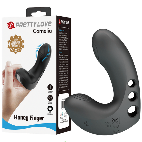 Honey Finger Camelia – Pocket-Sized USB Rechargeable Finger Vibrator Default Title > Vibrators > Finger Vibrators