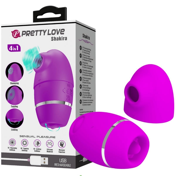 4in1 Thumping Shakira – 12 Function Silicone Vibrator One Size > Sex Toys For Ladies > Clitoral Vibrators and Stimulators