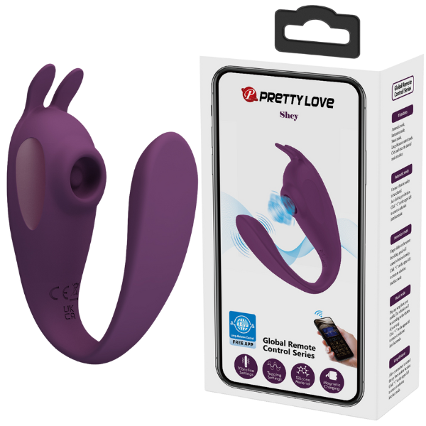 Shey Byzantium – App Control Ergonomic C-Shape G-Spot and Clitoral Vibrator Purple > Vibrators > Ladies > Clitoral Vibrators and Stimulators