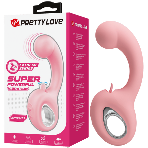 Erynnyes – Medical-Grade Silicone Dual-Stimulation Vibrator With 10 Vibration And 5 Licking Functions One Size > Vibrators > Ladies > Clitoral Vibrators and Stimulators