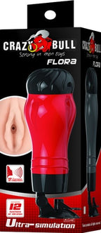 Flora Pussy Masturbator – Vibrating Male Stroker with 12 Functions One Size > Sex Toys For Men > Masturbators > Vibrating