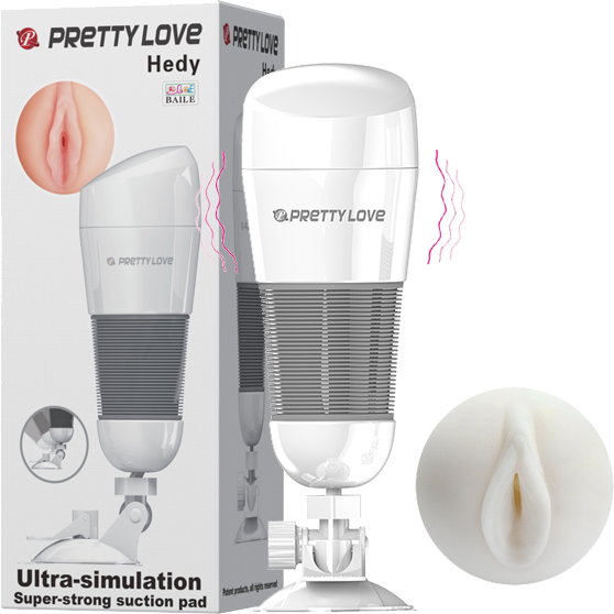 Pretty Love Hedy Ultra Stimulation – Vibrating Male Masturbator White > Sex Toys For Men > Masturbators > Vibrating