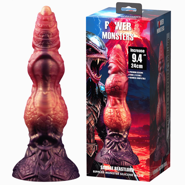 Savage Beastlord – Silicone Rippled Design 9.4 Inch Dildo Default Title > Dildos > Realistic Dildos