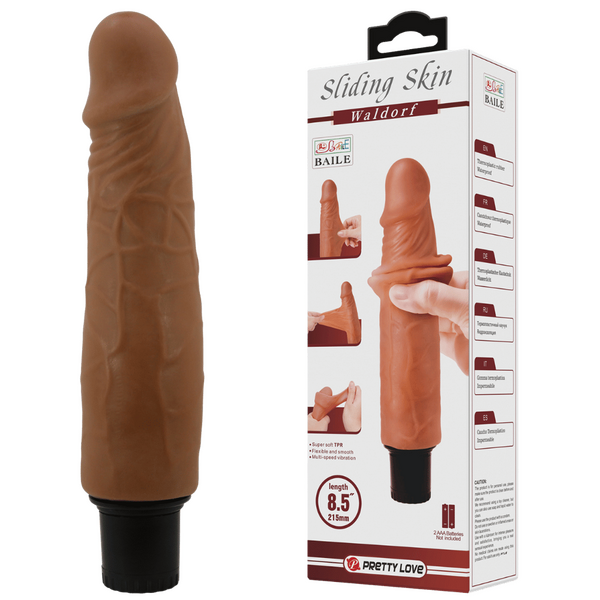 Waldorf Vibrating 8.5 Inch Realistic Dildo – Multi-Speed Vibrator One Size > Dildos > Realistic Dildos