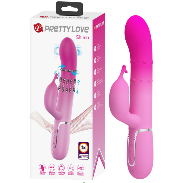 Pretty Love Shima Rechargeable – Rabbit Vibrator with Twin Motors and 7 Vibration Modes One Size > Vibrators > Ladies > Rabbit
