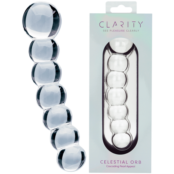 Celestial Orb Handblown Borosilicate Glass Double-Ended Dildo 5.4 Inch Insertable Length One Size > Glass > Dildos