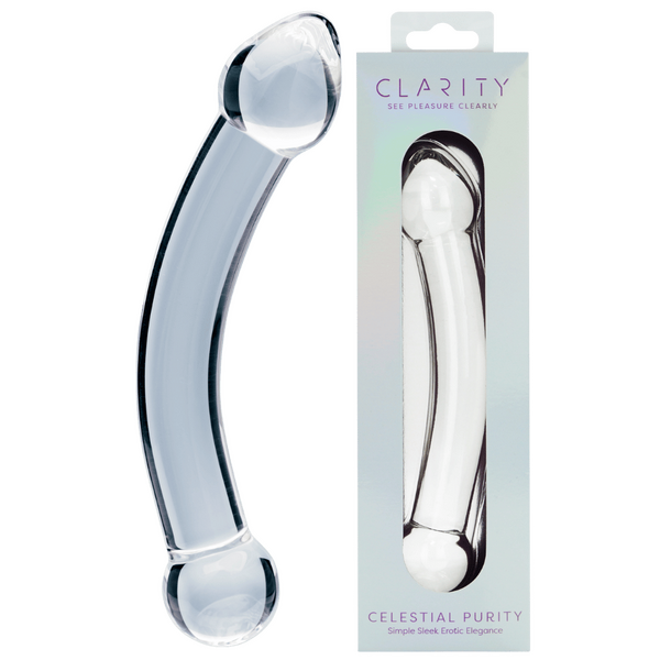 Celestial Purity 6.6 Inch Double-Ended Borosilicate Glass Dildo One Size > Glass > Dildos