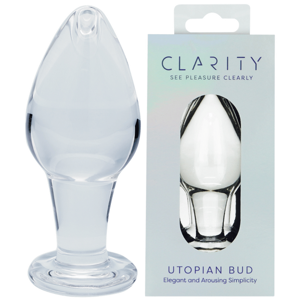 Utopian Bud Glass Butt Plug – Handcrafted 3.5 Inch Borosilicate Glass Plug > Glass > Toys