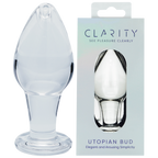 Utopian Bud Glass Butt Plug – Handcrafted Borosilicate Glass 3.5 Inch Plug Clear > Glass > Toys