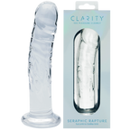 Seraphic Rapture Handblown Borosilicate Glass Sculpted 7 Inch Dildo Clear > Glass > Dildos