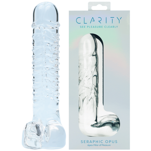 Seraphic Opus Handblown 7.2 Inch Borosilicate Glass Dildo Body-Safe Durable Material One Size > Glass > Dildos