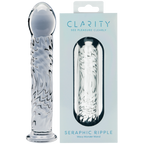 Seraphic Ripple Handblown Borosilicate Glass Dildo – Textured 6.2 Inch Insertable Length One Size > Glass > Dildos
