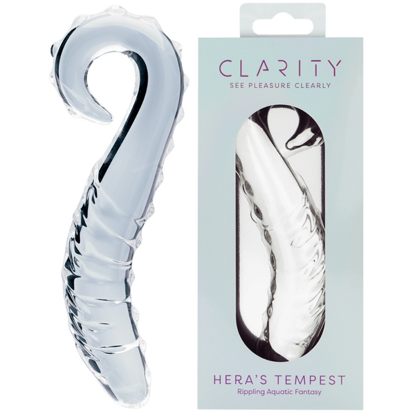 Hera's Tempest Premium Borosilicate Curved 5.5 Inch Glass Dildo One Size > Glass > Dildos
