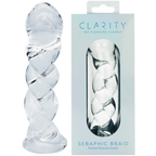 Seraphic Braid 5.7 Inch Borosilicate Glass Dildo Handblown Spiral Design Dildo One Size > Glass > Dildos
