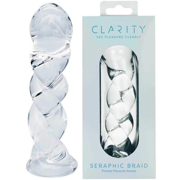 Seraphic Braid 5.7 Inch Borosilicate Glass Dildo Handblown Spiral Design Dildo One Size > Glass > Dildos