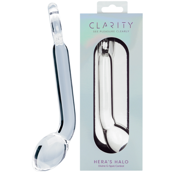 Hera's Halo Handblown Borosilicate Glass Dildo – 6 Inch Non-Porous Hypoallergenic One Size > Glass > Dildos