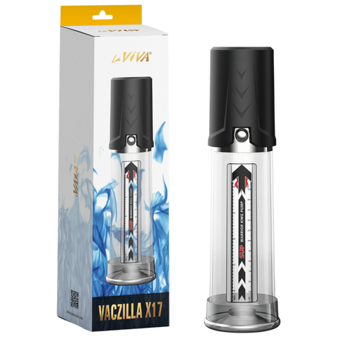 Vaczilla X17 Warrior – Easy-Use Cylinder Pump with Silicone Sleeve and Penis Ring One Size > Pumps > Penis Pumps Electric