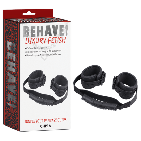 Ignite Your Fantasy Cuffs – Fully Adjustable Metal Hook Restraint Cuffs One Size > Bondage Gear > Restraints