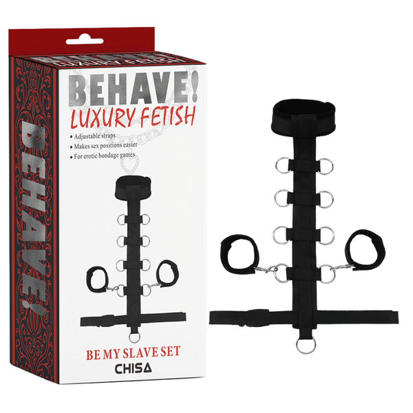 Be My Slave Set – Adjustable Straps with Cuffs and Restraint Strap Bondage Set One Size > Bondage Gear > Restraints