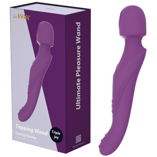 Laviva Tapping and Vibrating Wand – Luxury 10.35 Inch Wand Vibrator Default Title > Sex Toys > Massage Wands