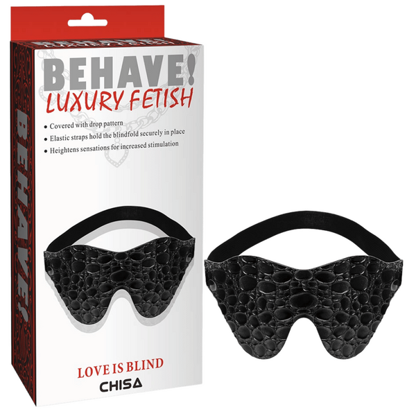 Love Is Blind Drop Pattern – Adjustable Elastic Strap Sensation Enhancer One Size > Bondage Gear > Blindfolds