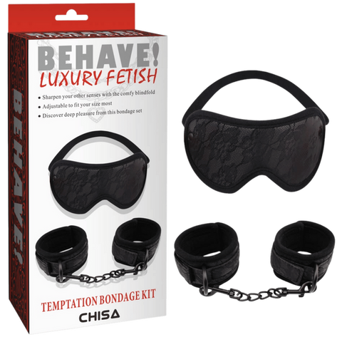 Temptation Bondage Kit – Adjustable Collar and Handcuffs Bondage Kit One Size > Bondage Gear > Bondage Kits