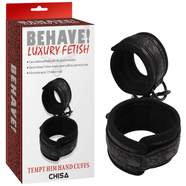 Tempt Him Hand Cuffs – Fully Adjustable Quick Release Handcuffs One Size > Bondage Gear > Handcuffs