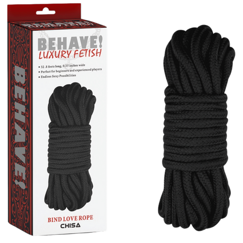 Bing Love Rope Soft Durable 10 Meter Sturdy Weave Rope Play Rope Black > Bondage Gear > Rope