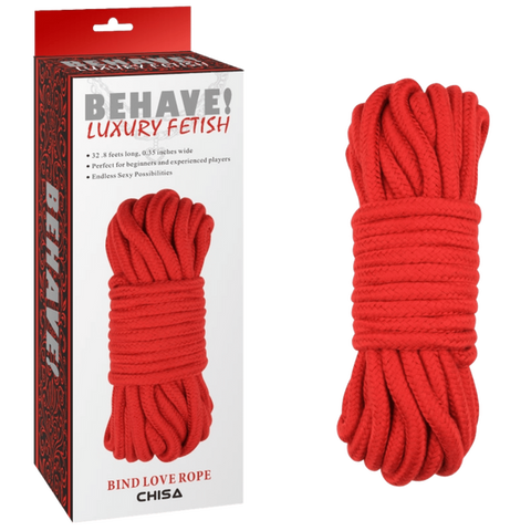 Bing Love Rope Soft Durable 10 Meter Sturdy Weave Rope Play Rope Red > Bondage Gear > Rope