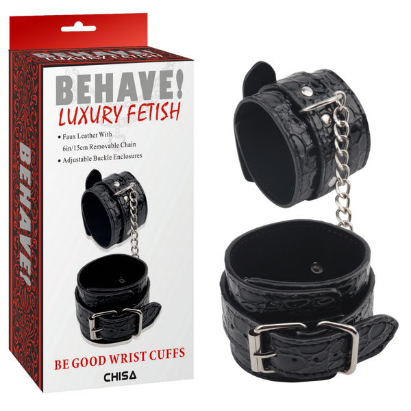 Be Good Wrist Cuffs – Fully Adjustable Metal Hook Restraints Bondage Accessory One Size > Bondage Gear > Restraints