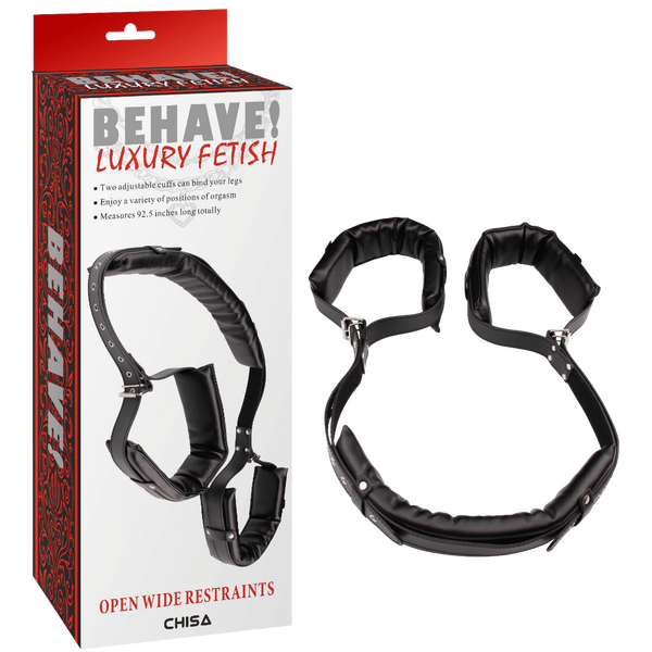 Open Wide Restraints – Fully Adjustable Bondage Restraints with Metal Hook One Size > Bondage Gear > Restraints