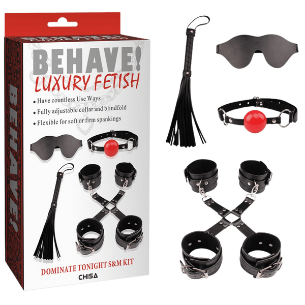 Dominate Tonight S&M Kit – Fully Adjustable Bondage Set One Size > Bondage Gear > Bondage Kits