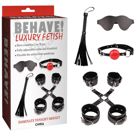 Dominate Tonight S&M Kit – Fully Adjustable Bondage Set One Size > Bondage Gear > Bondage Kits