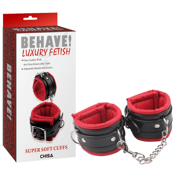 Super Soft Ankle Cuffs – Adjustable Metal Hook Restraint Cuffs One Size > Bondage Gear > Restraints