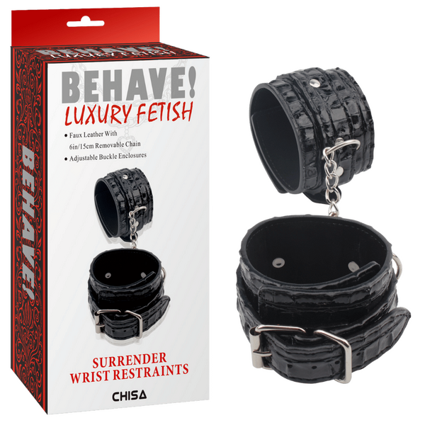 Surrender Wrist Restraints – Fully Adjustable Metal Hook Restraints One Size > Bondage Gear > Restraints