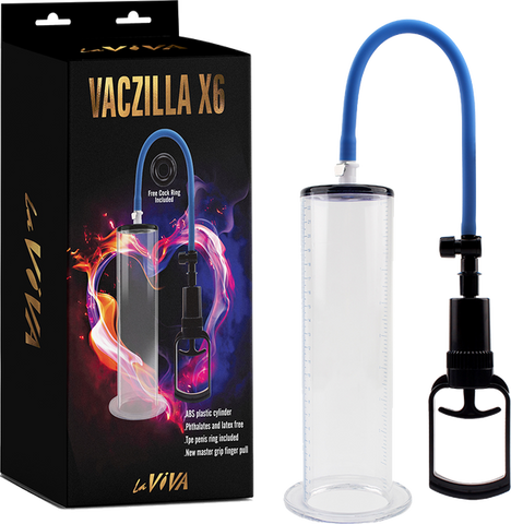 Vaczilla X6 – 7.9 Inch Phthalate-Free Penis Pump with TPR Sleeve and ABS Cylinder One Size > Pumps > Penis Pumps