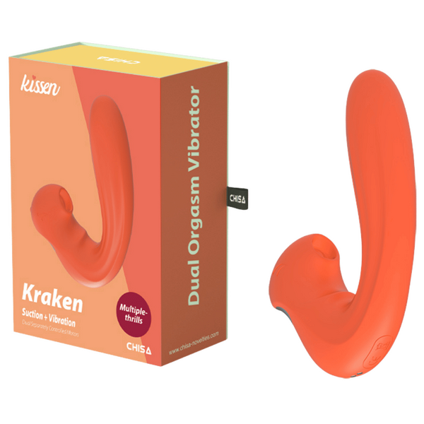 Kraken – 10 Vibration 5 Suction Patterns Waterproof IPX5 Vibrator Default Title > Sex Toys For Ladies > Air Pulsation