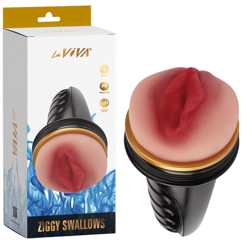 Ziggy Swallows – Realistic T-Skin Soft Snug Lifelike Vagina Masturbator One Size > Sex Toys For Men > Masturbators > Manual