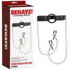 Breathable O-Ring Gag with Nipple Clamps – BDSM Accessory One Size > Sex Toys > Nipple Clamps