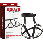 Breast Harness with O-Ring Chains – BDSM Bondage Harness One Size > Clothes > Womens Harnesses